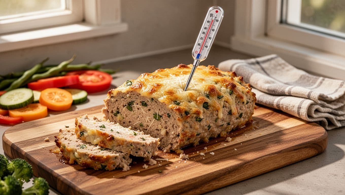 Garlic Parmesan Chicken Meatloaf That Stays Tender