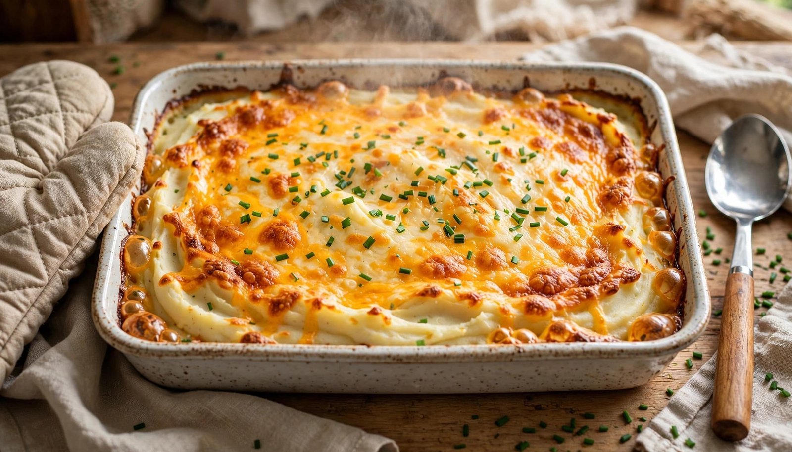 Twice Baked Mashed Potatoes Recipe With Cheese