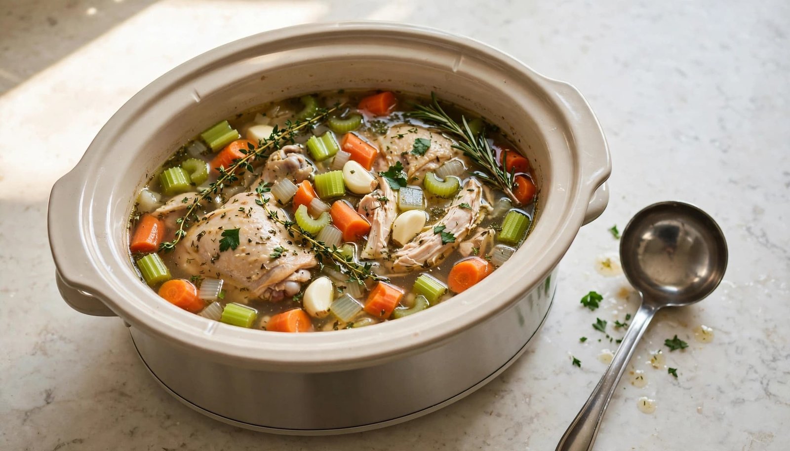 Easy Slow Cooker Italian Penicillin Soup Recipe