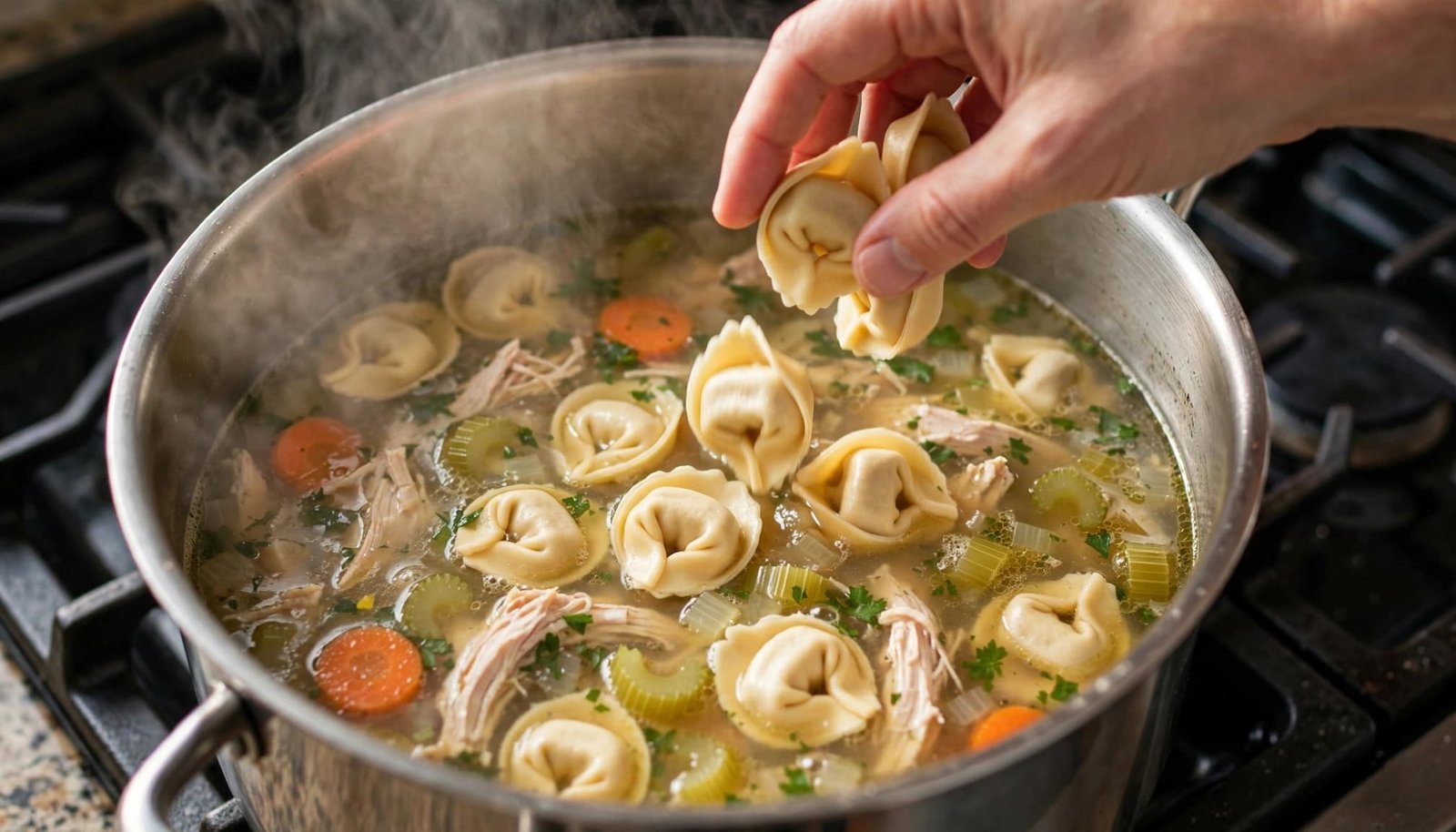 Easy Homemade Tortellini Soup With Chicken Broth