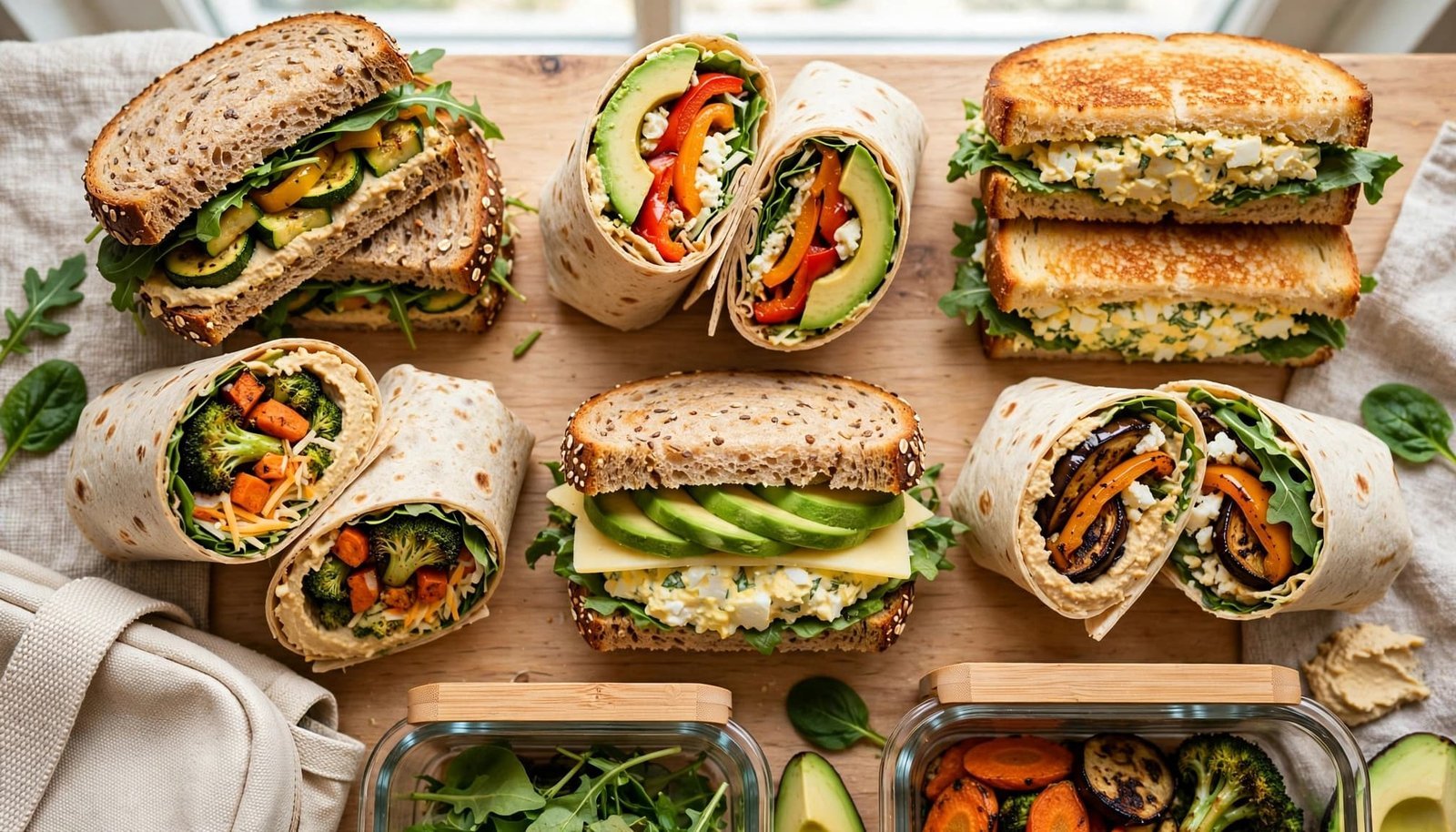 18 Meatless Lunch Ideas for Work With Vegetarian Sandwiches